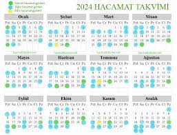 2024 hacamat takvimi