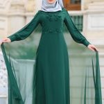 yeşil abiye modelleri