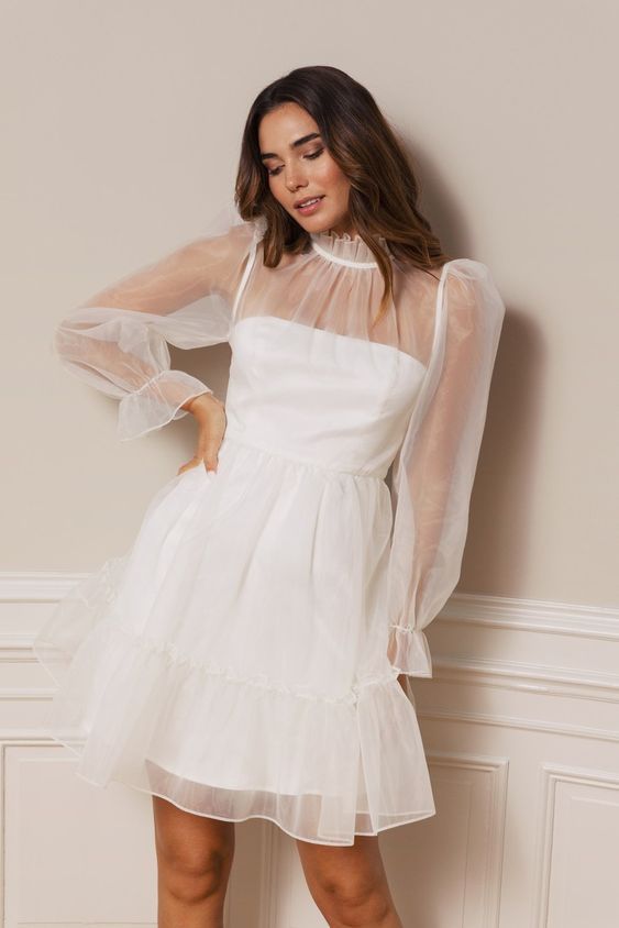 8 Inspiracoes de Vestidos de Noiva para Casamento Civil