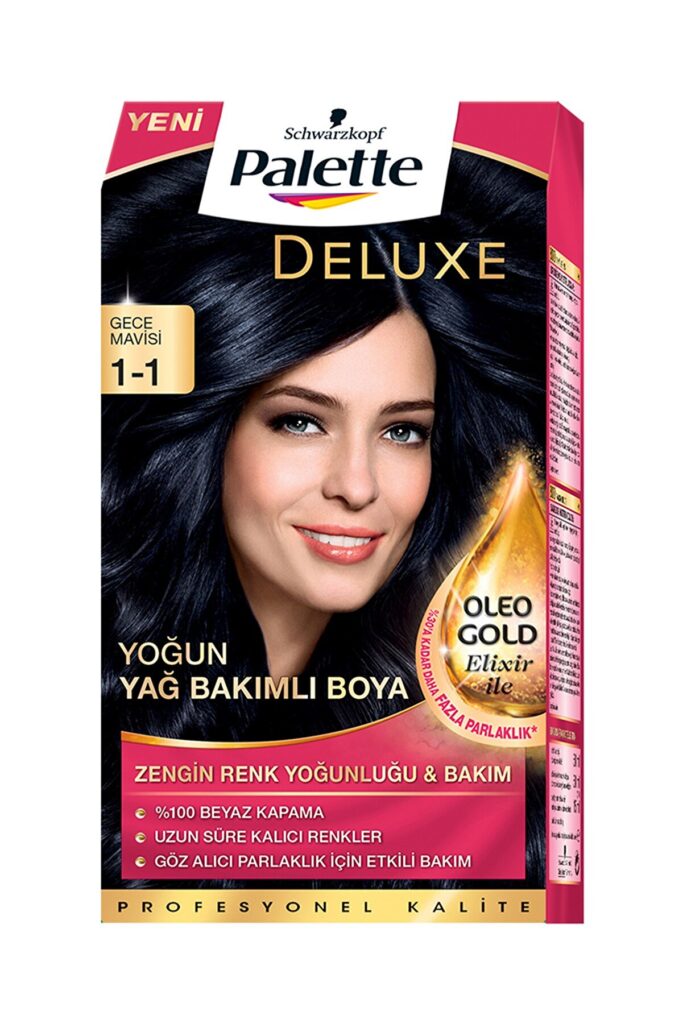Gece mavi saç rengi