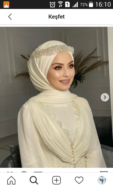 hijab porselen makyajı