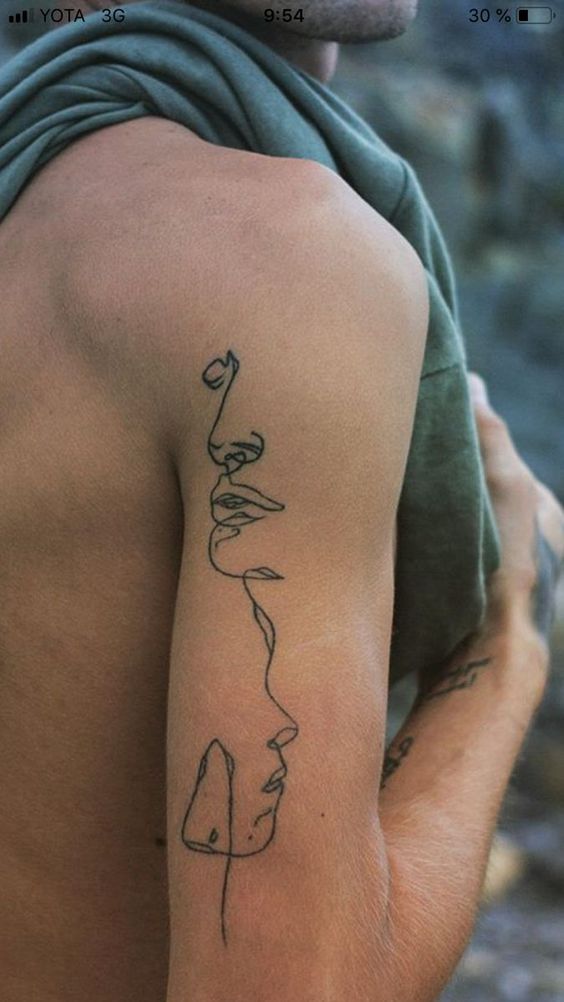 arm back tattoo models