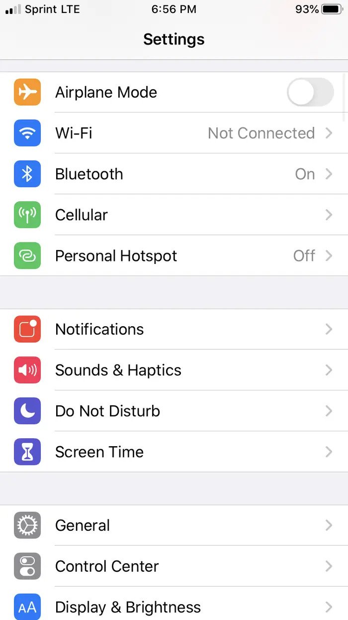iphone airdrop isim degistirme