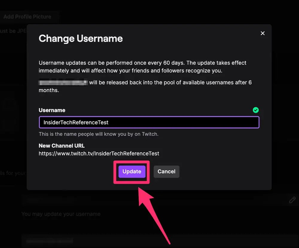 Twitch Kullanıcı Adı Değiştirme