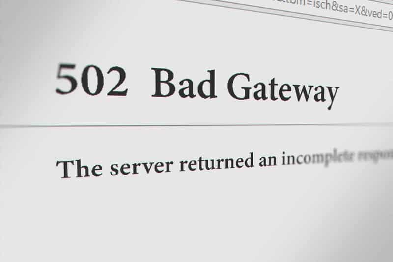 502 Bad Gateway sorunu