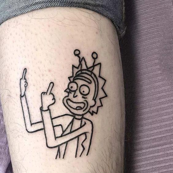 Rick ve Morty Tattoo