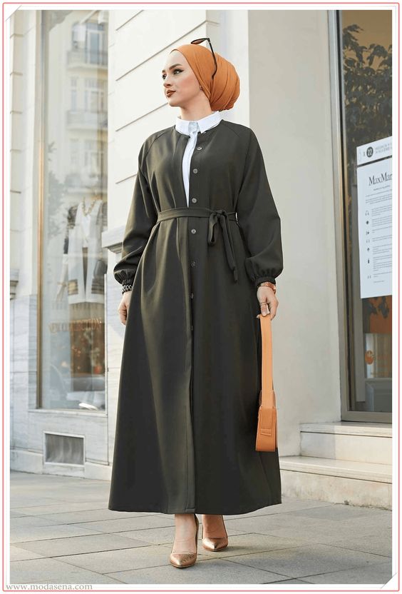 tesettür abaya modelleri uzun